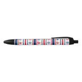 Nautisch ontwerp zwarte inkt pen (Bovenkant)