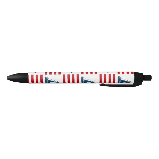 Nautisch ontwerp zwarte inkt pen (Bodem)