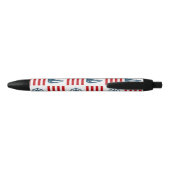 Nautisch ontwerp zwarte inkt pen (Achterkant)