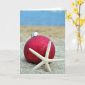 Nautisch Ornament op het strand Kaart (Gele Bloem)