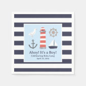 Nautisch Papier Servetten voor Baby shower (Voorkant)