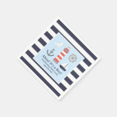 Nautisch Papier Servetten voor Baby shower (Hoek)