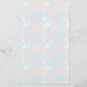 Nautisch pasteel briefpapier (Voorkant)