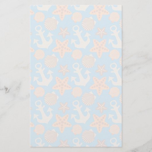 Nautisch pasteel briefpapier (Voorkant)