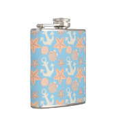 Nautisch pasteel heupfles (Rechts)