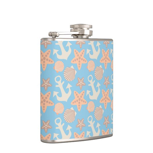 Nautisch pasteel heupfles (Rechts)