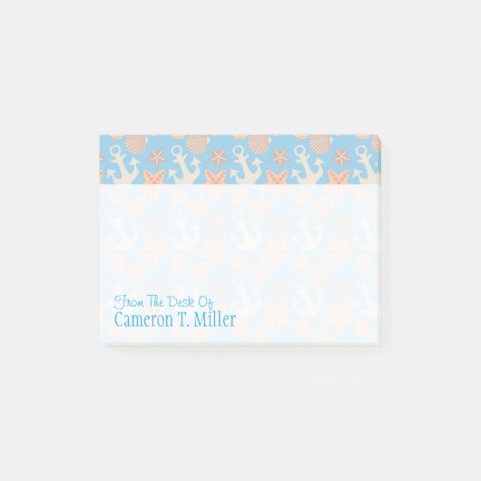 Nautisch pasteel | Jouw namen toevoegen Post-it® Notes (Voorkant)