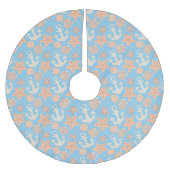 Nautisch pasteel kerstboom rok (Voorkant)