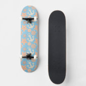 Nautisch pasteel persoonlijk skateboard (Voorkant)