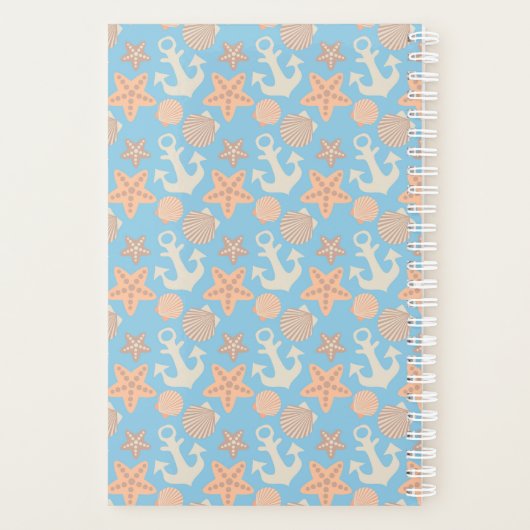 Nautisch pasteel planner (Achterkant)