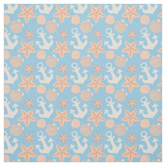 Nautisch pasteel stof (Swatch)