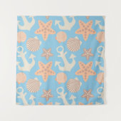 Nautisch pasteel wandkleed (Voorkant (horizontaal))