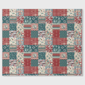 Nautisch patchwork cadeaupapier (Vlak)