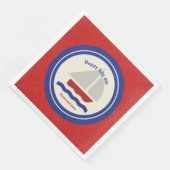 Nautisch patriottisch papier Napkins Servet (Hoek)