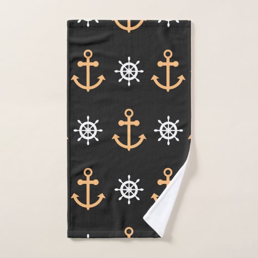 Nautisch patroon bad handdoek (Handdoek)
