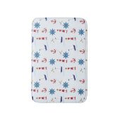 Nautisch patroon badmat (Voorkant Verticaal)