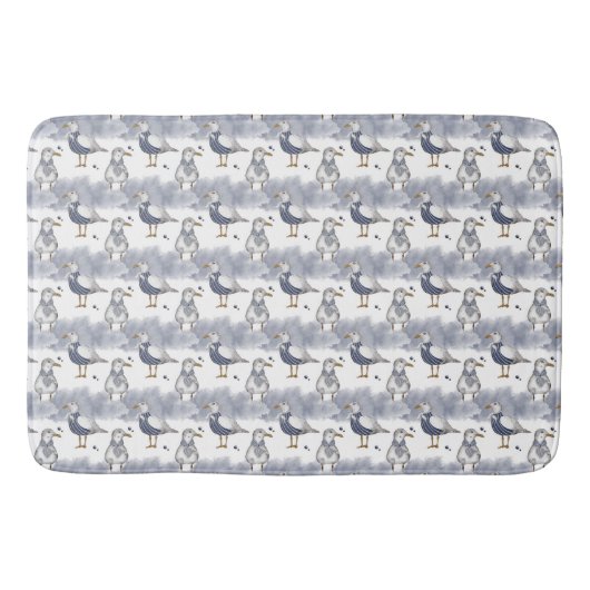 nautisch patroon badmat (Voorkant)