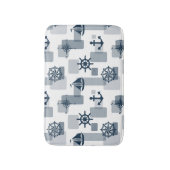 Nautisch patroon badmat (Voorkant Verticaal)