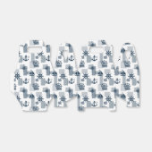 Nautisch patroon bedankdoosjes (Uitgevouwen)