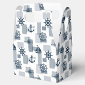 Nautisch patroon bedankdoosjes (Geopend)