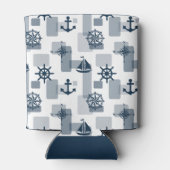 Nautisch patroon blikjeskoeler (Achterkant)