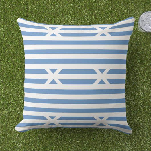 Nautisch patroon buitenkussen (Gras)