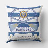 Nautisch patroon buitenkussen (Achterkant)