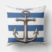 Nautisch patroon buitenkussen (Achterkant)