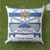 Nautisch patroon buitenkussen (Gras)