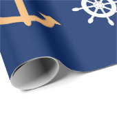 Nautisch patroon cadeaupapier (Rol Hoek)