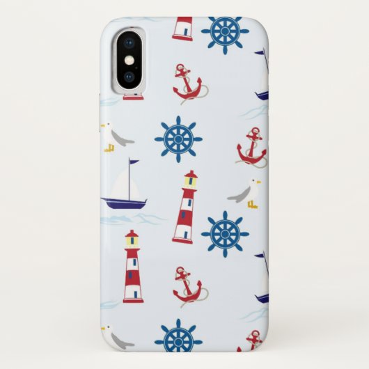 Nautisch patroon Case-Mate iPhone case (Achterkant)