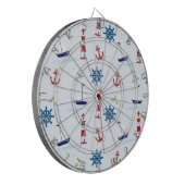 Nautisch patroon dartbord (Voorkant Links)