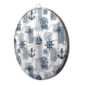 Nautisch patroon dartbord (Voorkant Rechts)
