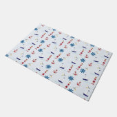 Nautisch patroon deurmat (Schuin)