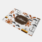 Nautisch patroon deurmat (Schuin)