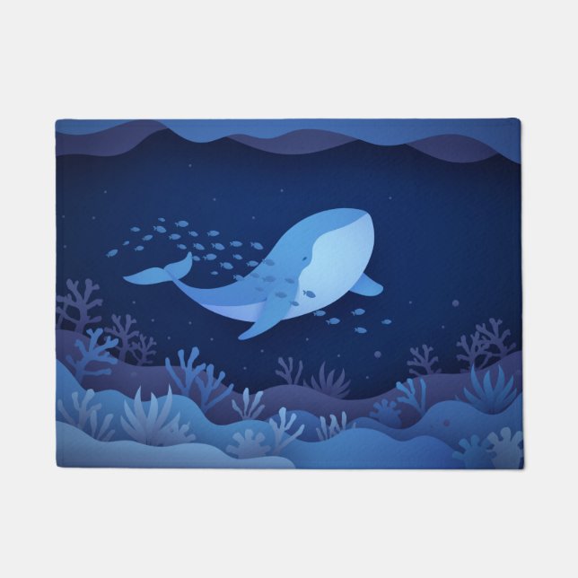 Nautisch patroon doormat deurmat (Voorkant)