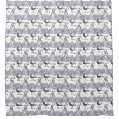 Nautisch patroon Douchegordijn (Voorkant)