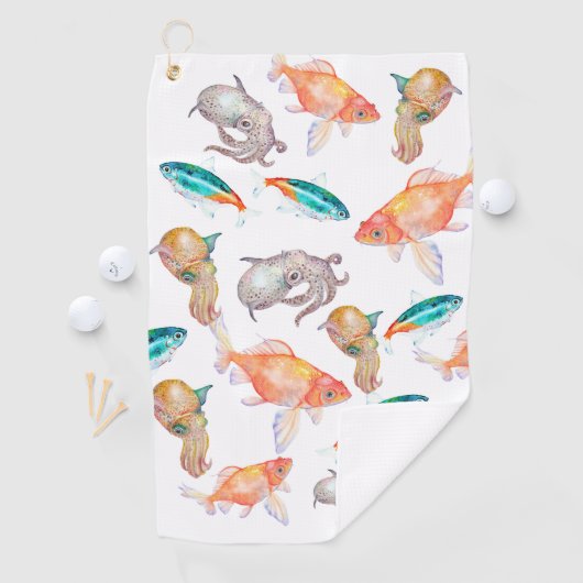 Nautisch patroon golfhanddoek (Insitu)