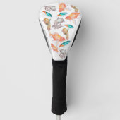 Nautisch patroon golfheadcover (Voorkant)