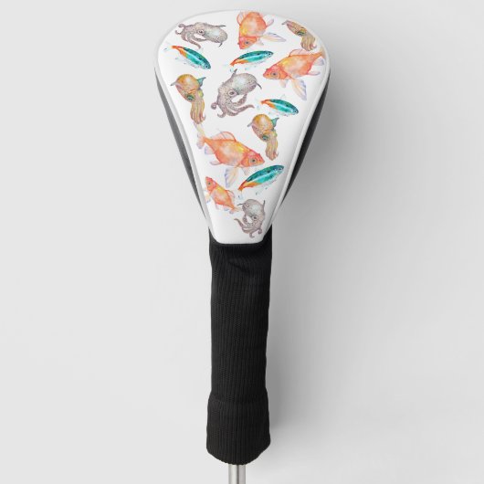 Nautisch patroon golfheadcover (Voorkant)