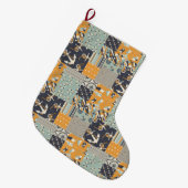 Nautisch patroon grote kerstsok (Voorkant (Hangend))