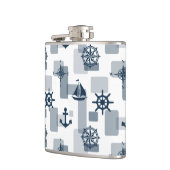 Nautisch patroon heupfles (Links)