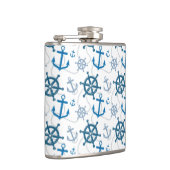 Nautisch patroon heupfles (Rechts)