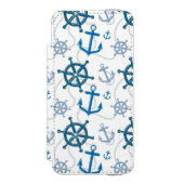Nautisch patroon incipio iPhone portemonnee hoesje (Voorkant Agenda)