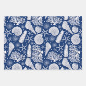 Nautisch patroon inpakpapier vel (Voorkant 3)