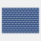 Nautisch patroon inpakpapier vel (Voorkant 2)