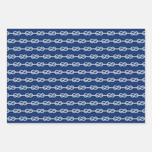 Nautisch patroon inpakpapier vel (Voorkant 2)