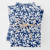 Nautisch patroon inpakpapier vel (In situ)