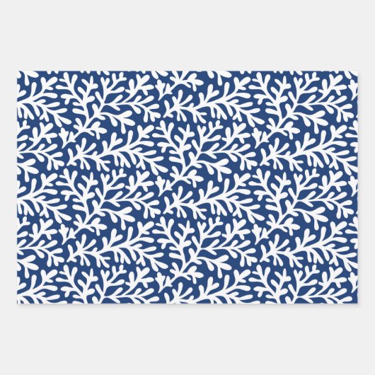 Nautisch patroon inpakpapier vel (Voorkant)