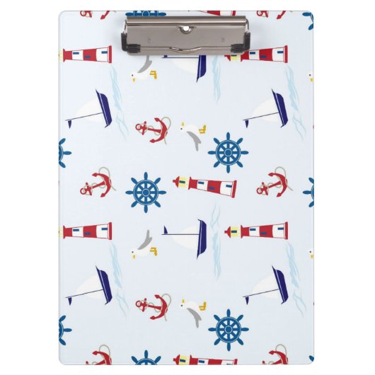 Nautisch patroon klembord (Voorkant)